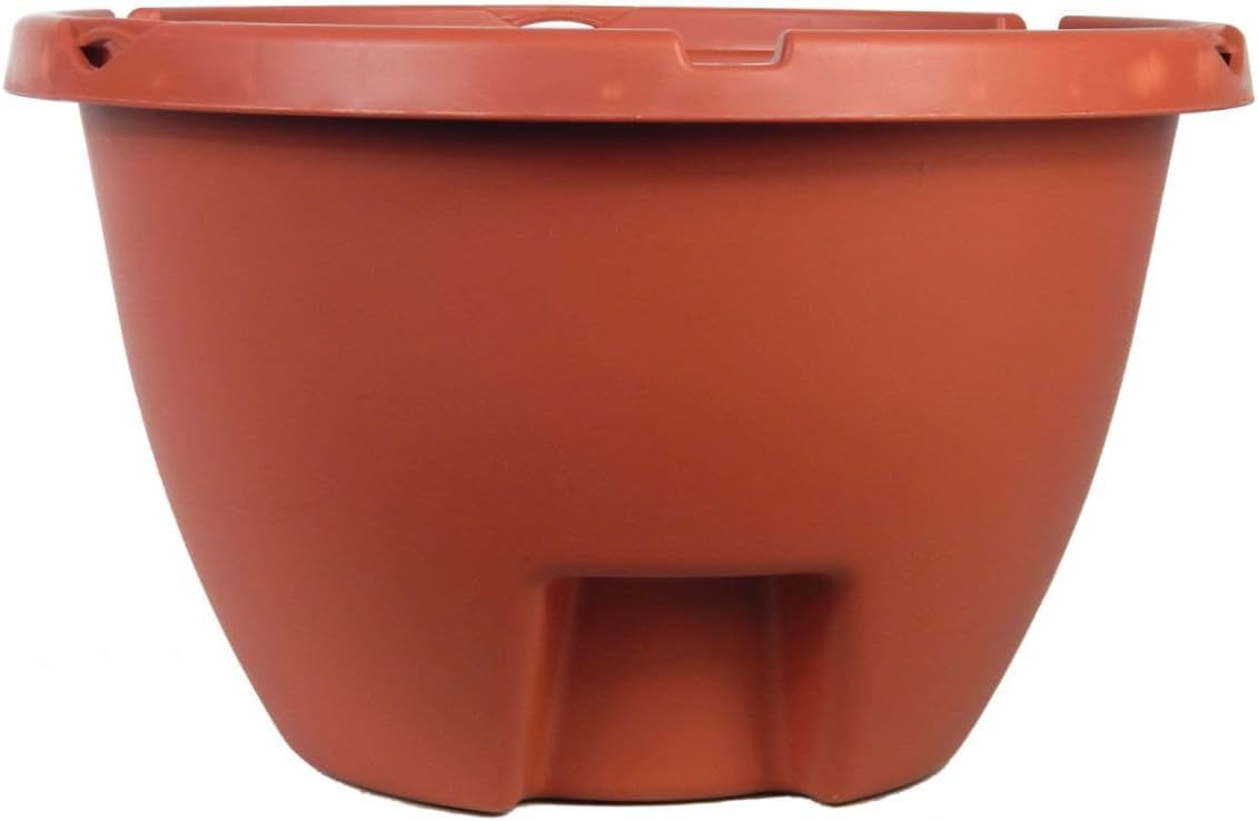 The Weekender 16 "Self Watering Hanging Planter Terracotta Colored (3 Pack)