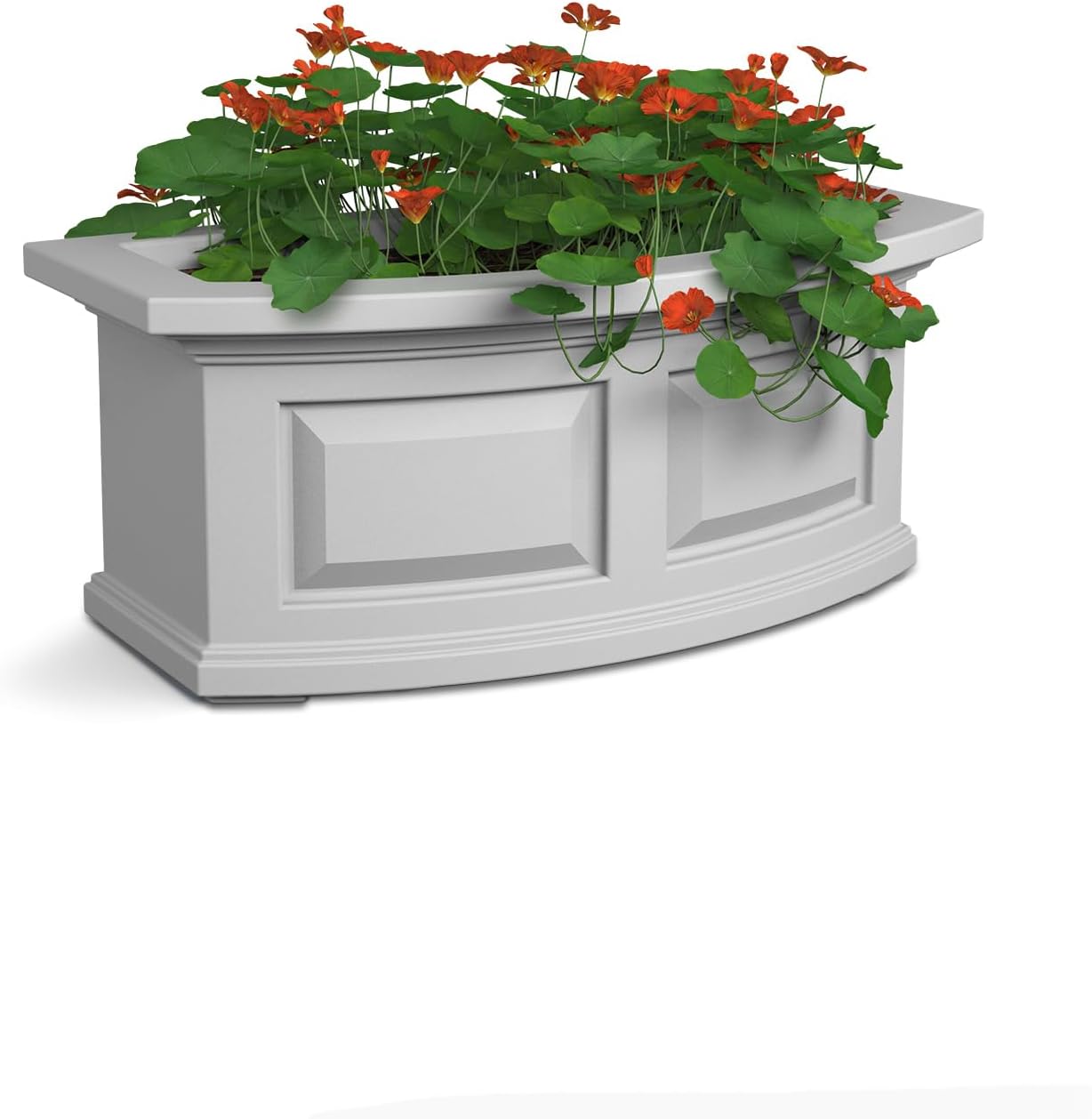 Mayne Nantucket 5-Foot Window Box – Self-Watering, Weather-Resistant Planter for Flowers – Durable Design for Outdoor Use, Perfect for Windows