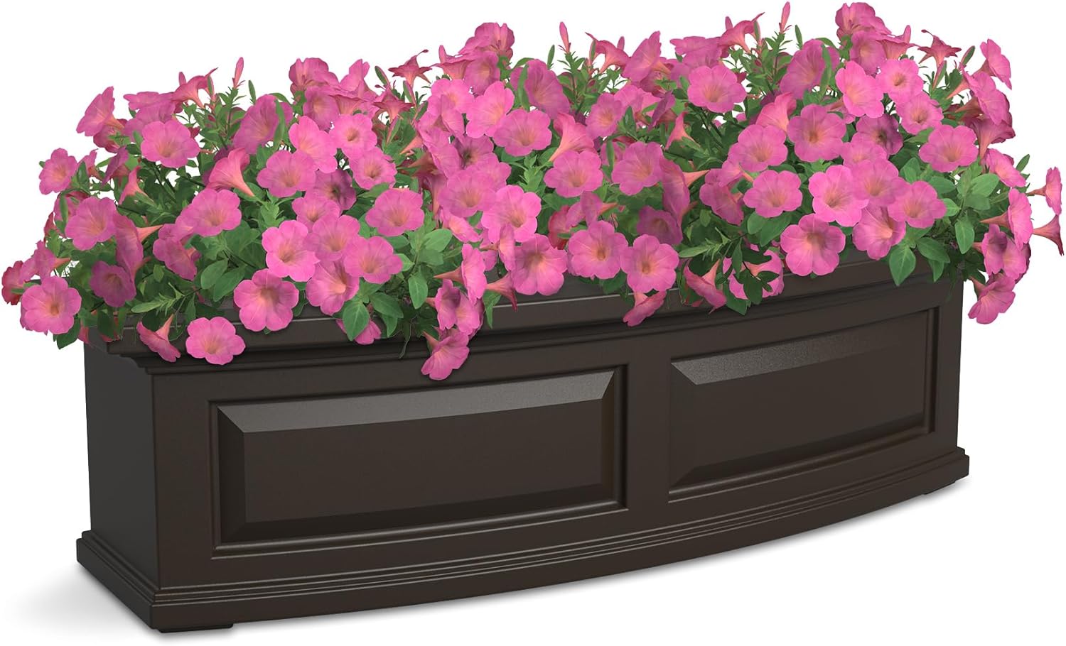 Mayne Nantucket 5-Foot Window Box – Self-Watering, Weather-Resistant Planter for Flowers – Durable Design for Outdoor Use, Perfect for Windows