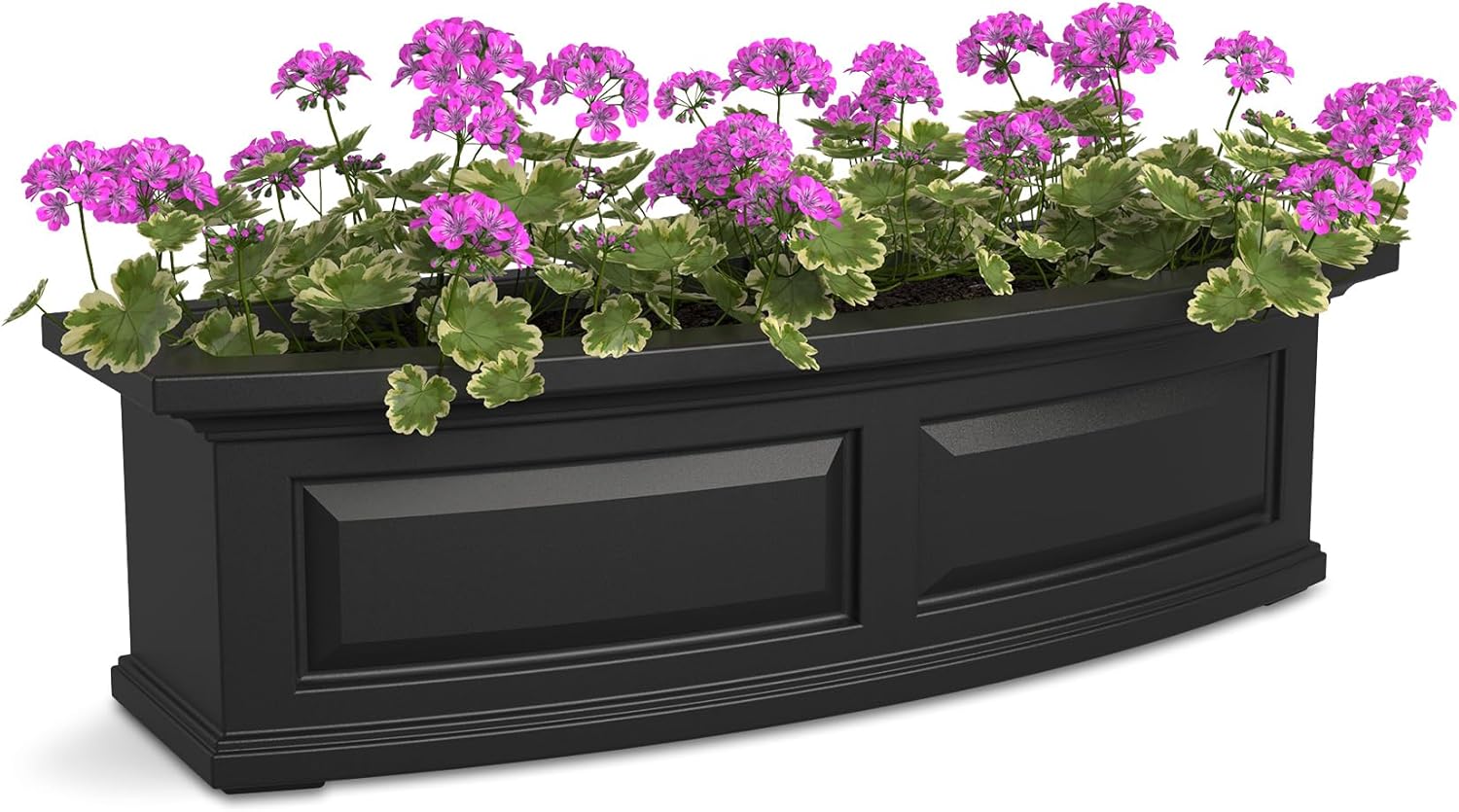 Mayne Nantucket 5-Foot Window Box – Self-Watering, Weather-Resistant Planter for Flowers – Durable Design for Outdoor Use, Perfect for Windows