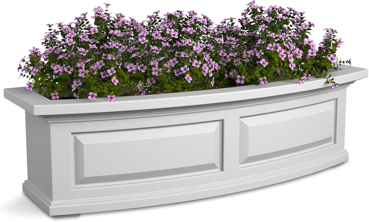 Mayne Nantucket 5-Foot Window Box – Self-Watering, Weather-Resistant Planter for Flowers – Durable Design for Outdoor Use, Perfect for Windows