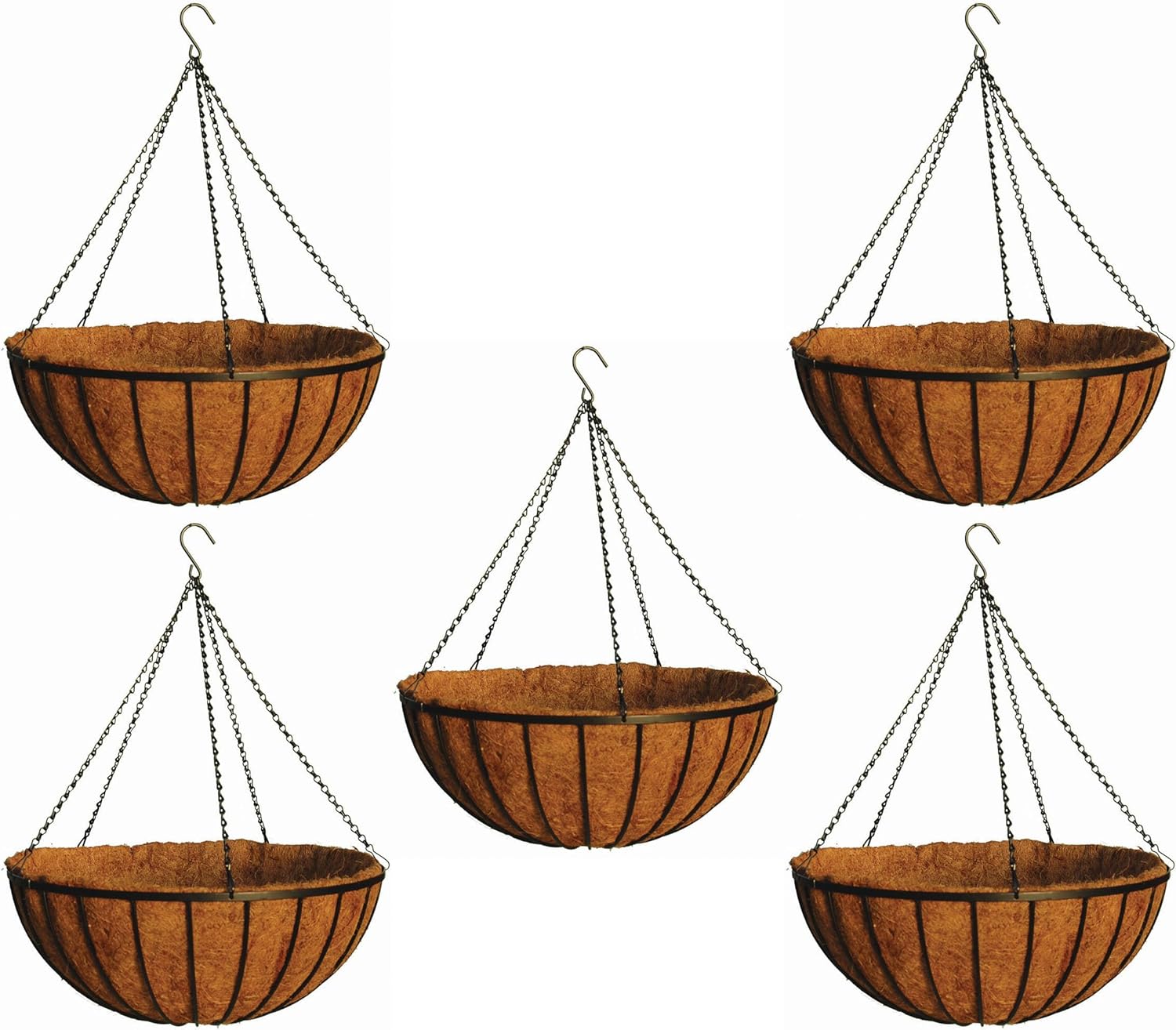 Georgian Style Hanging Planter - 24 Inch Diameter - 5 Sets