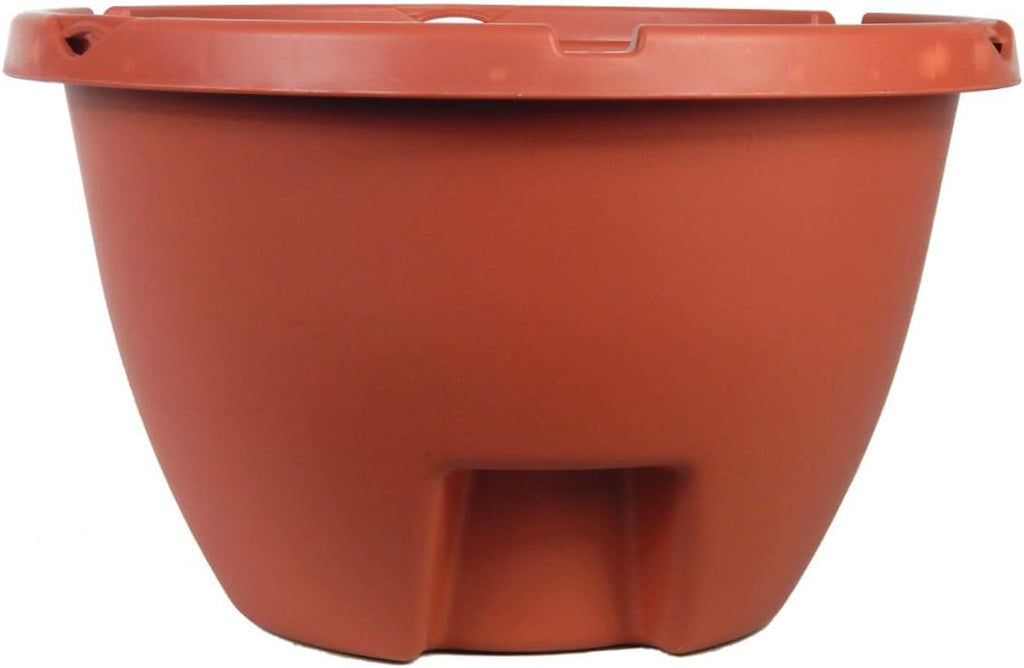 The Weekender 16 "Self Watering Hanging Planter Terracotta Colored (3 Pack)