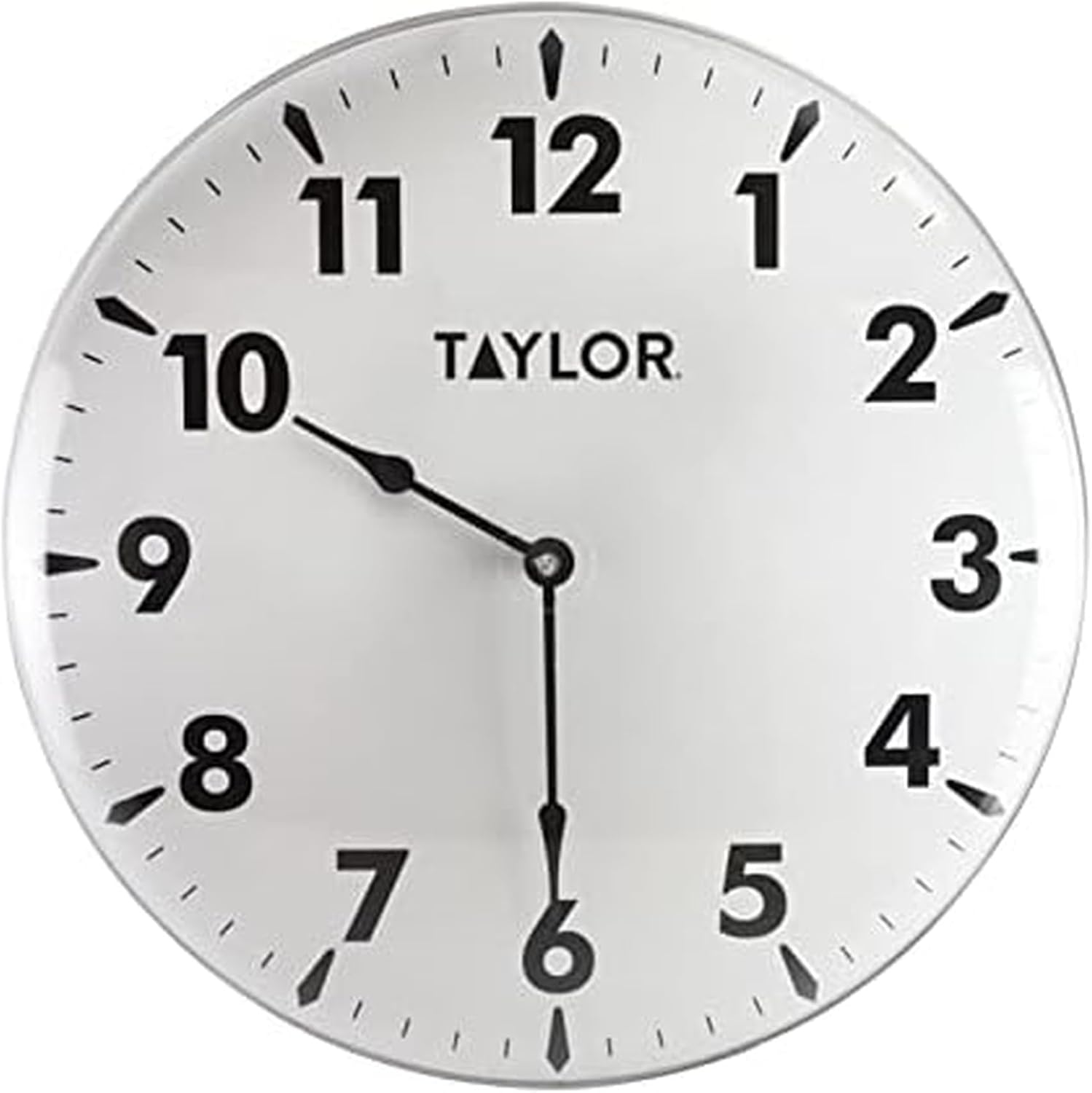 Taylor Extra Large Metal Wall Indoor Outdoor Thermometer, Easy to Read Numbers for Patio, Pool, and Indoor Areas, 18 inch, White