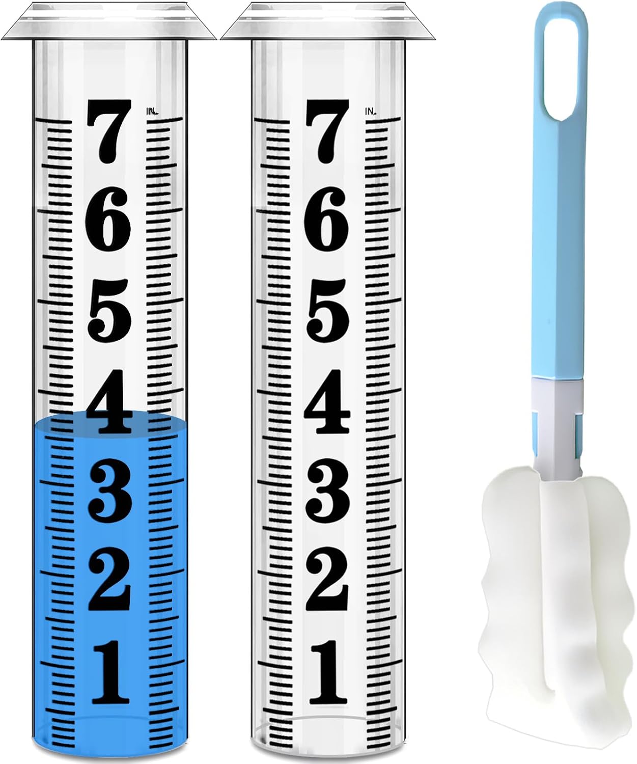 Weather Station with Rain Gauge, Home Weather Stations Wireless Indoor Outdoor with Rain Gauge, Thermometer, Barometric Pressure, Humidity Monitor, Atomic Clock, Digital Weather Forecast and Alerts