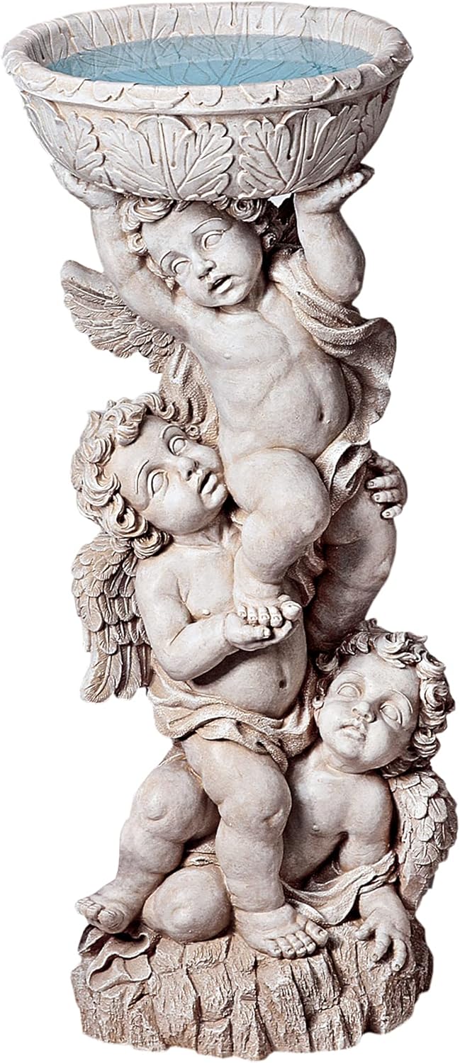Design Toscano Three Cherubs with Urn Statue