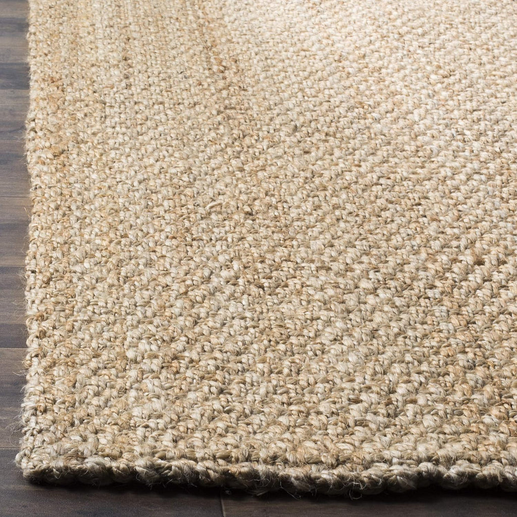 SAFAVIEH Area Rug 8x10 - Natural Fiber Collection - Large - Natural Brown, Handmade Jute, Basketweave Pattern (NF401A)